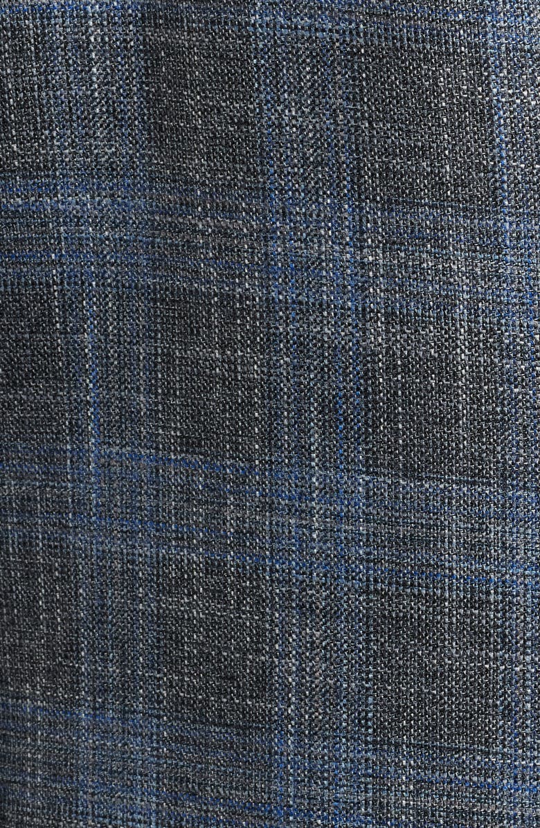 Emporio Armani Plaid Sport Coat, Alternate, color, Grey