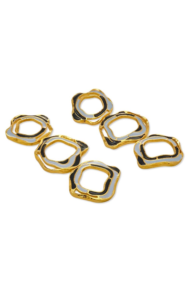 Dhwani Bhansal AQUA EARRINGS, Alternate, color, Gold Plated