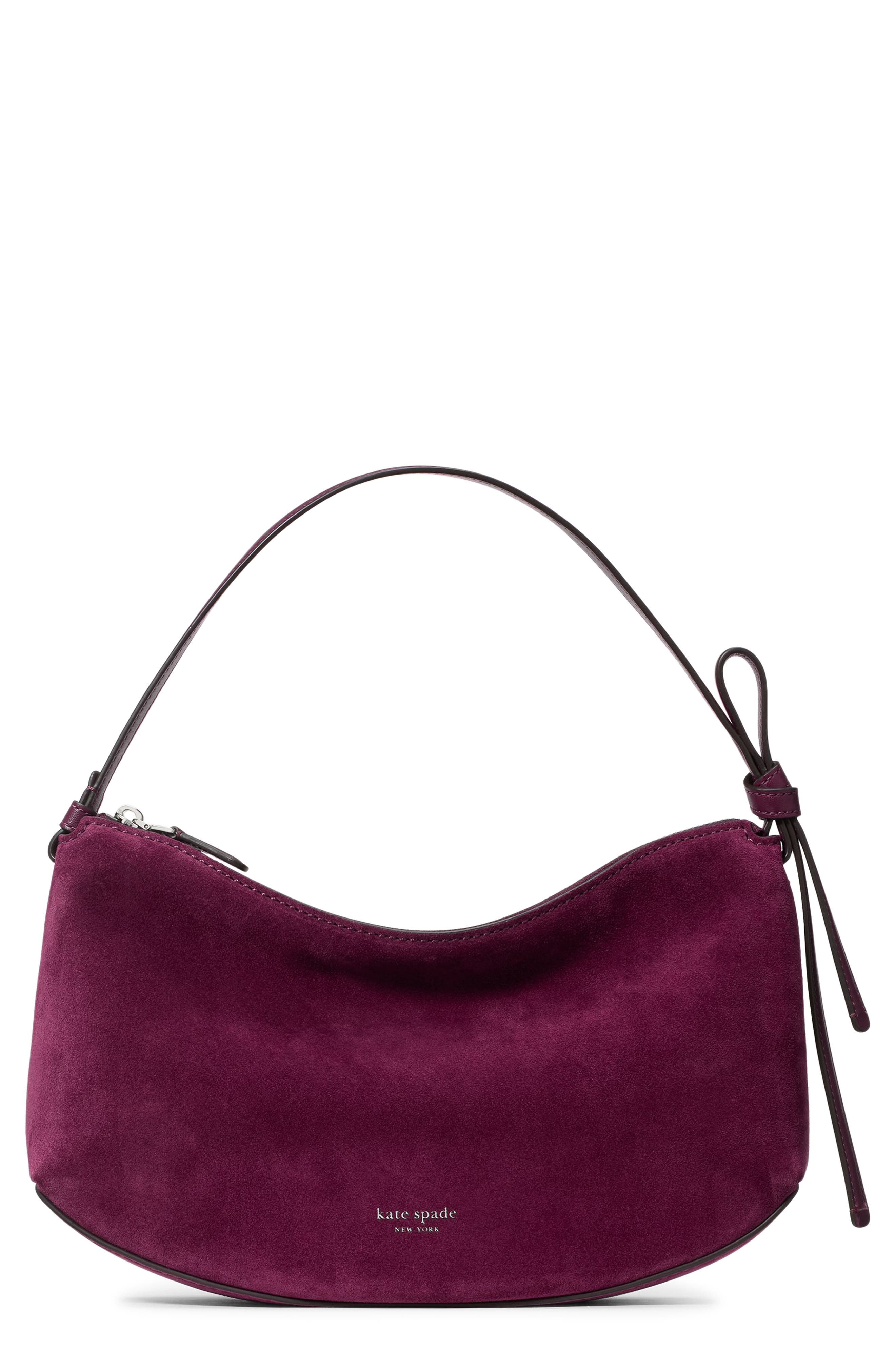 loop suede shoulder bag
