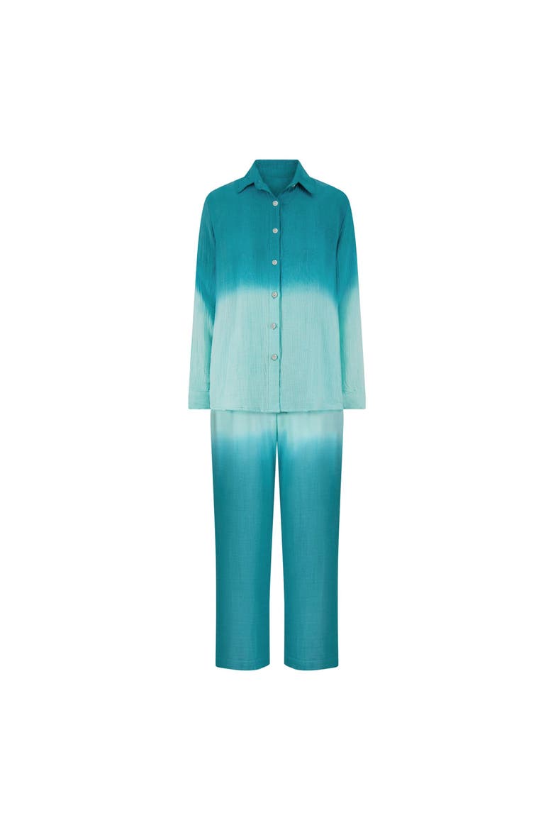 Clementine Womens Top & Pant Set, Main, color, Green