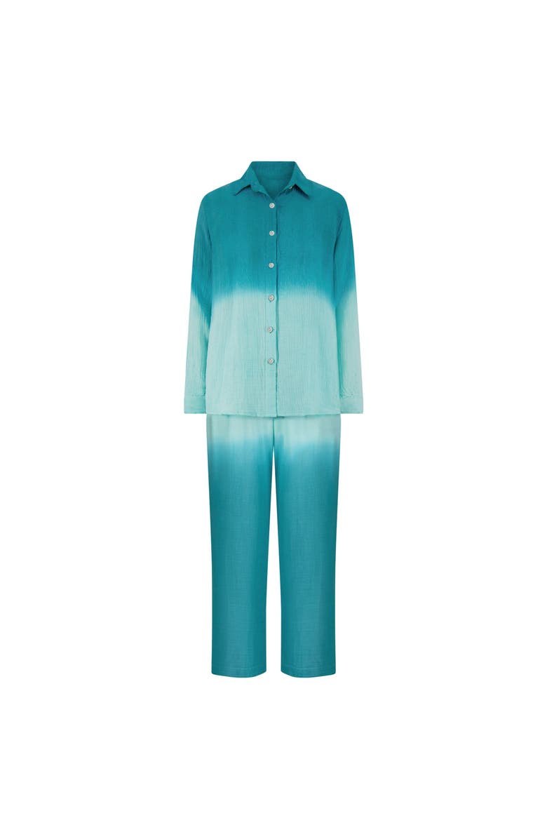 Mer St. Barth Clementine Womens Top & Pant Set, Main, color, Green