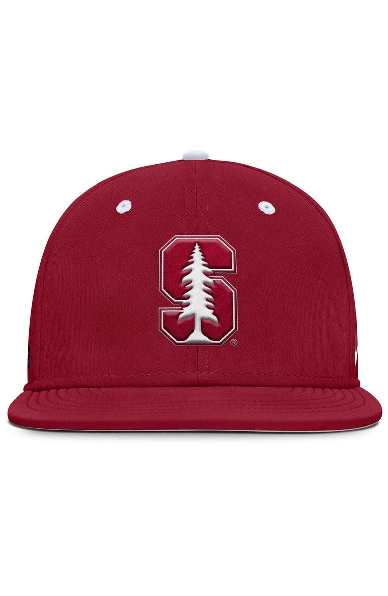 Nike Men's Nike Cardinal Stanford Cardinal On-Field Dugout True Performance Fitted Hat, Alternate, color, Cardinal