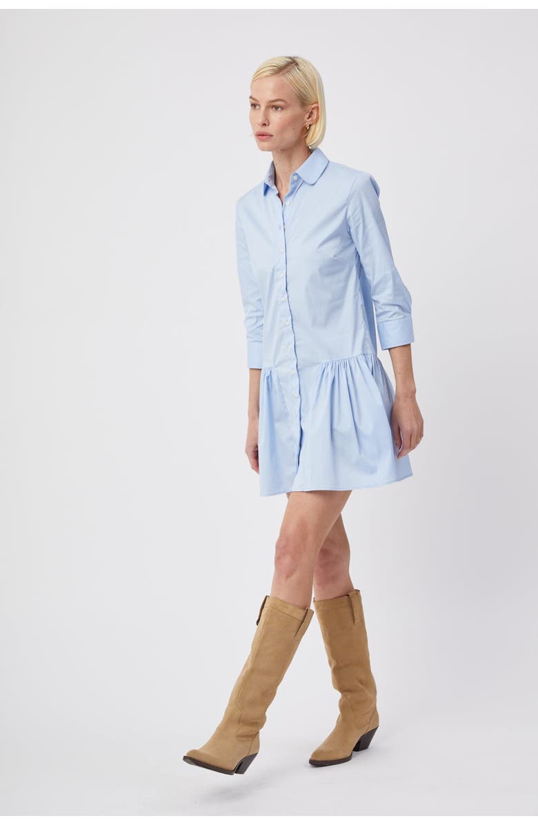 The Shirt by Rochelle Behrens The Drop Waist Shirt Dress, Alternate, color, Blue Dawn