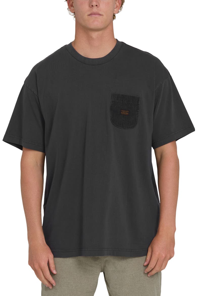 Brunswick Garage Oversize Cotton Pocket T-Shirt, Main, color, WASHED BLACK