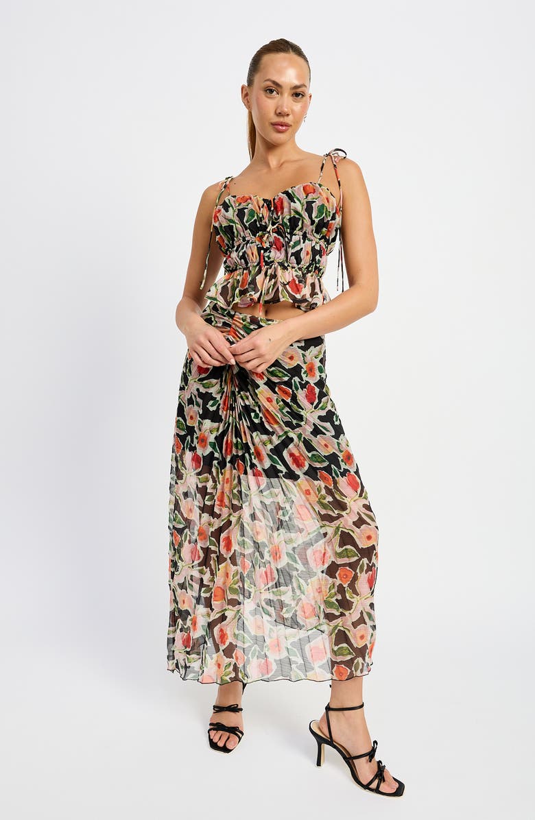 En Saison Eden Floral Shirred Camisole, Alternate, color, 