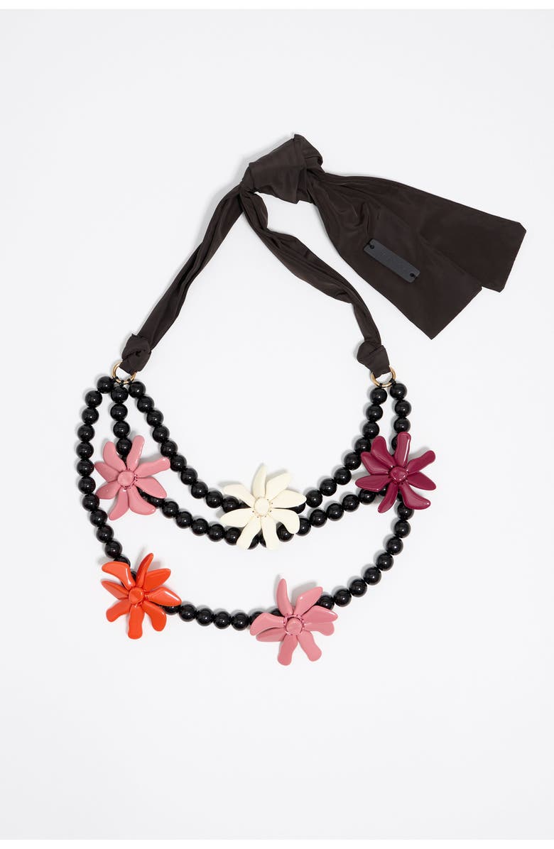 Bimba y Lola Flowers Necklace, Main, color, 