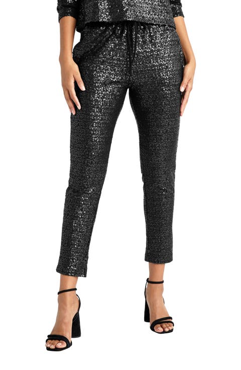 Tavi Sequin Drawstring Pants