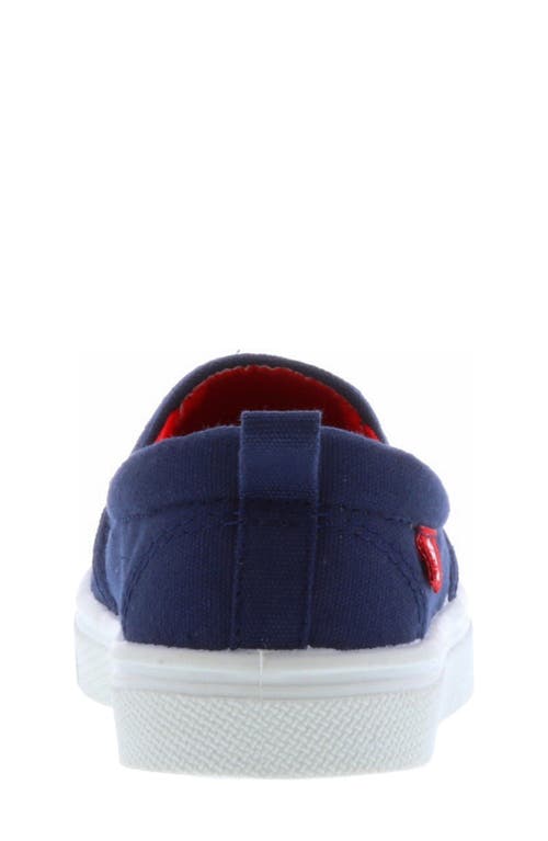 Oomphies Kids' Rascal Slip-on Sneaker In Navy Shark