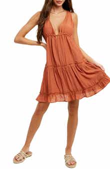 WISHLIST Tiered Babydoll Minidress