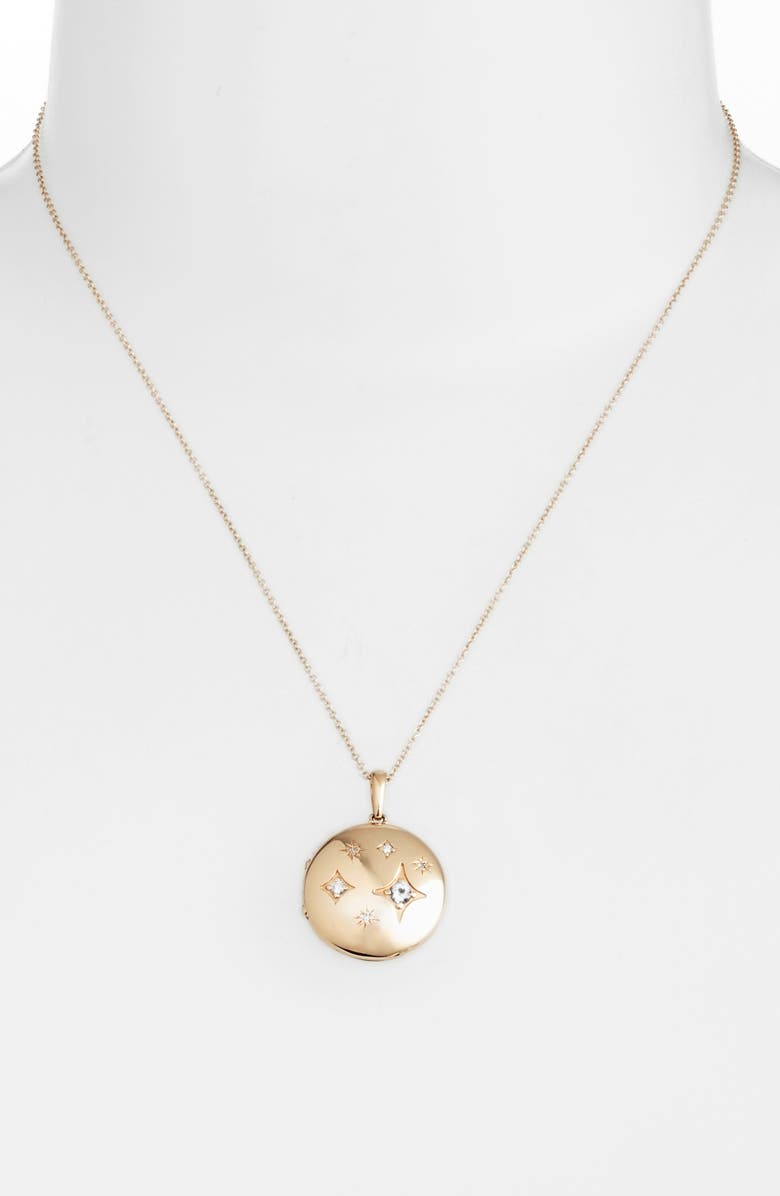 Anzie Gothic Constellation Pendant Necklace, Alternate, color, Yellow Gold