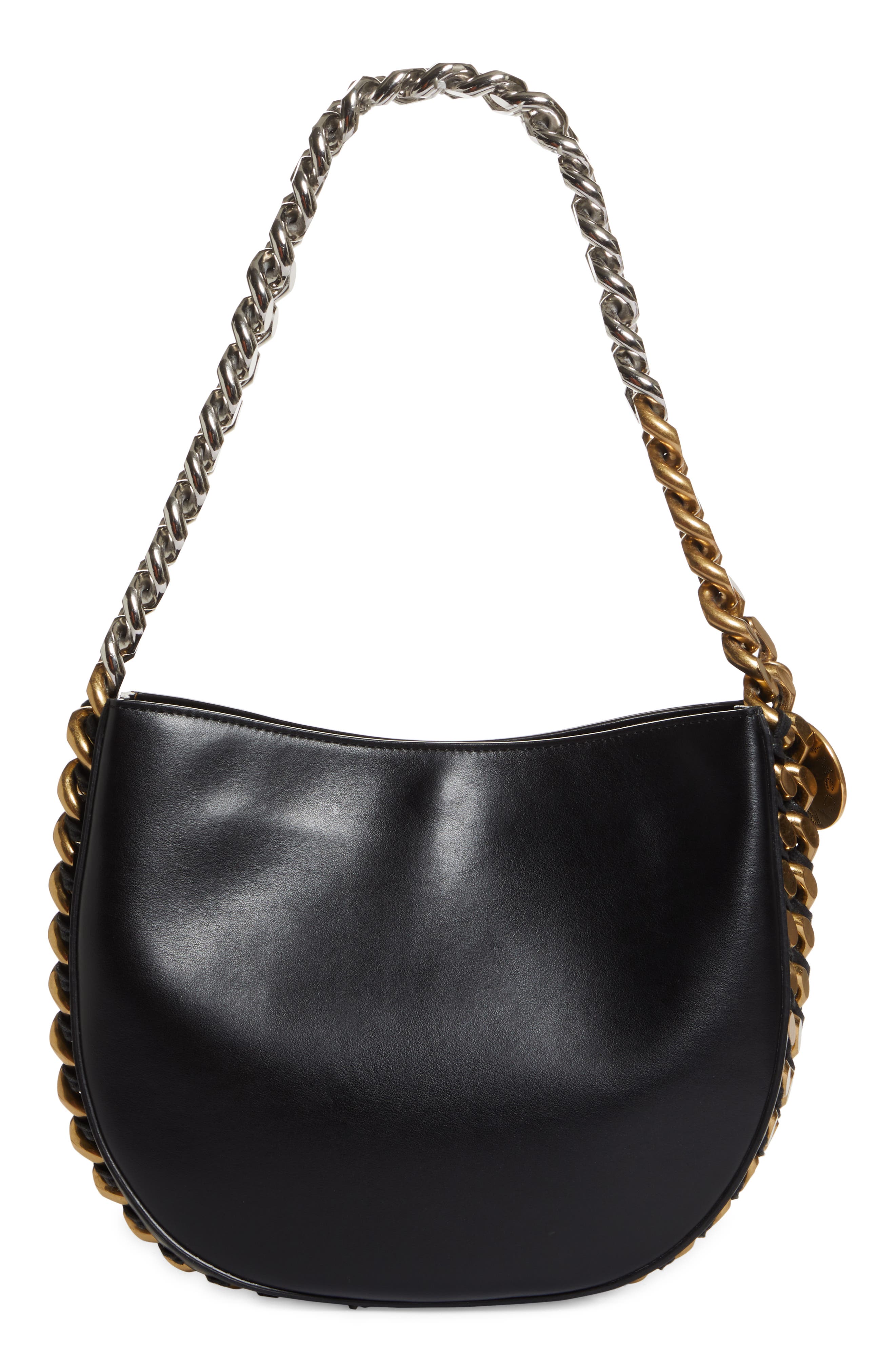 Stella McCartney Medium Frayme Faux Leather Shoulder Bag, Alternate, color, 