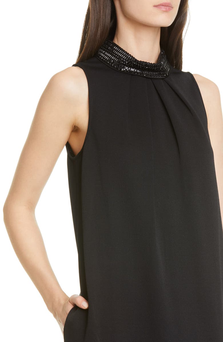 St. John Evening Embellished Liquid Milano Knit Gown, Alternate, color, 