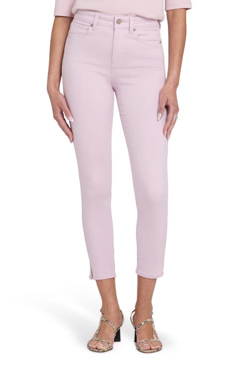 Ami Skinny Ankle Jeans (Light Lilac)