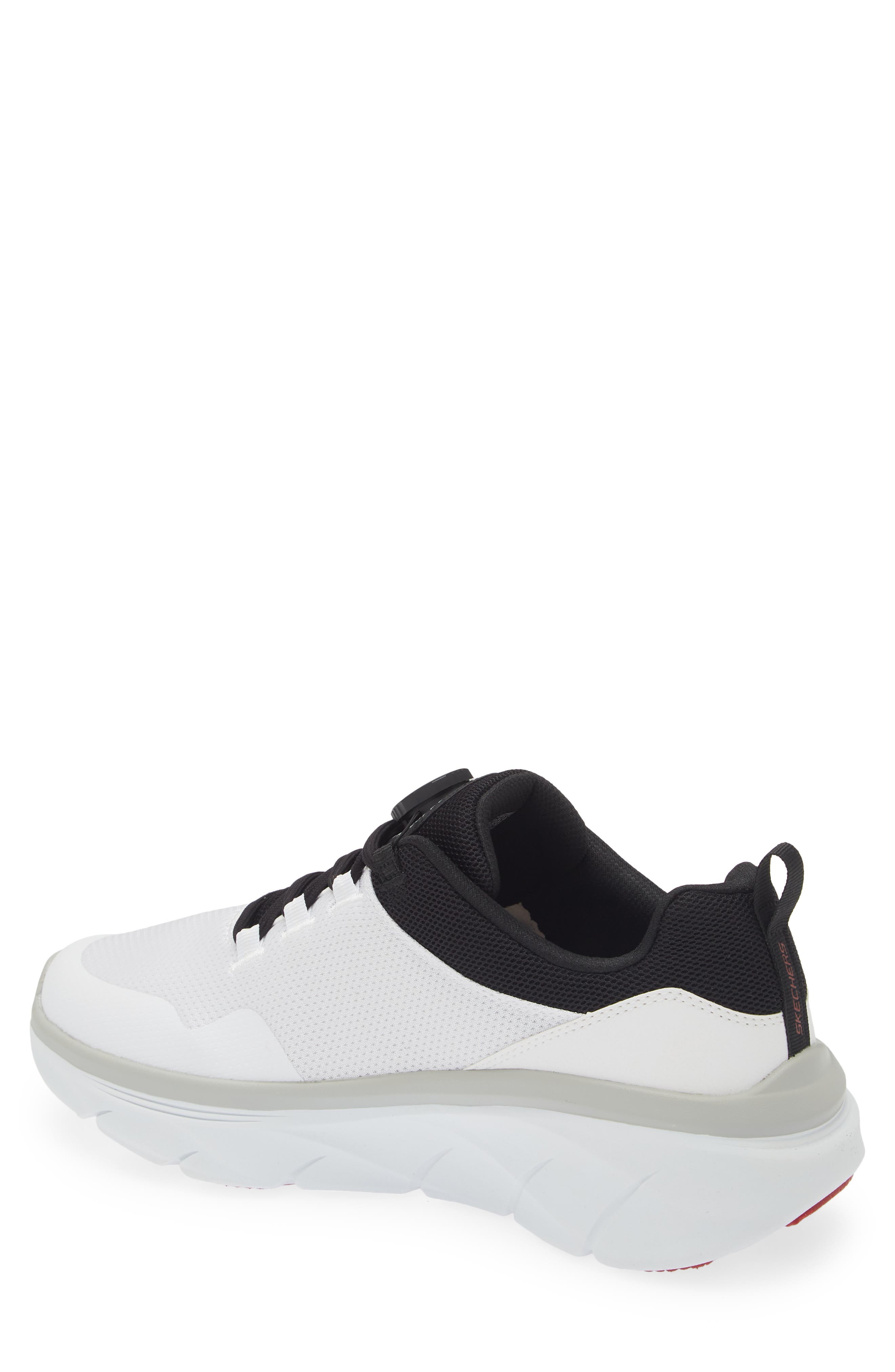 SKECHERS D'Lux Walker SR Sneaker, Alternate, color, White/ Black
