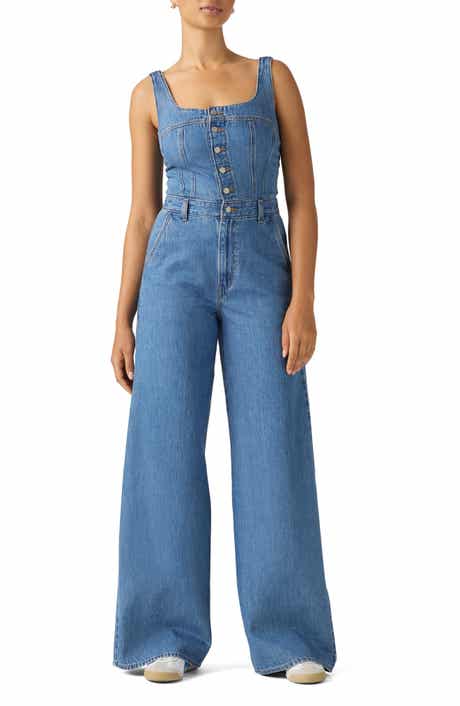 Audra Seamed Wide Leg Jumpsuit