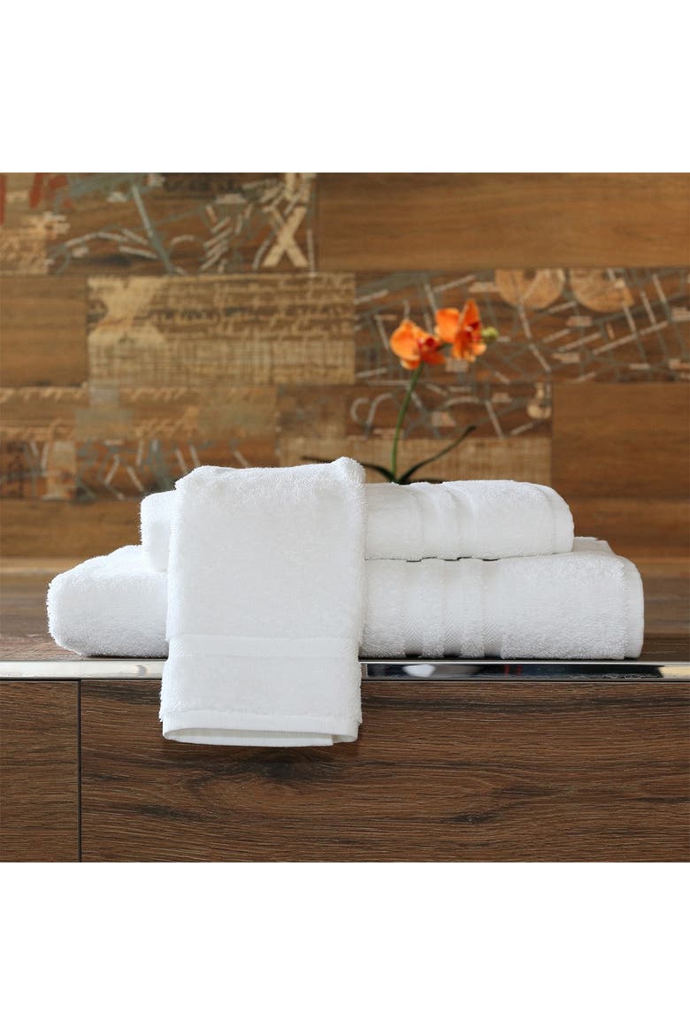 Denzi 3-Piece Towel Set - White, Alternate, color, WHITE