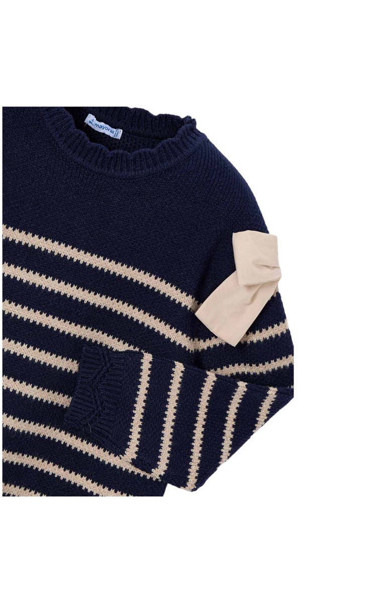 Mayoral Striped Dress, Alternate, color, Navy