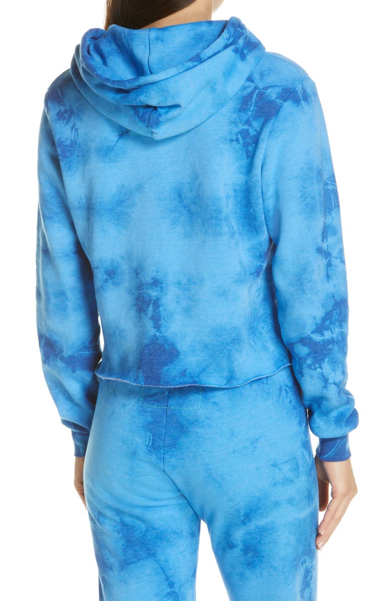 Aviator Nation Tie Dye Crop Hoodie, Alternate, color,
