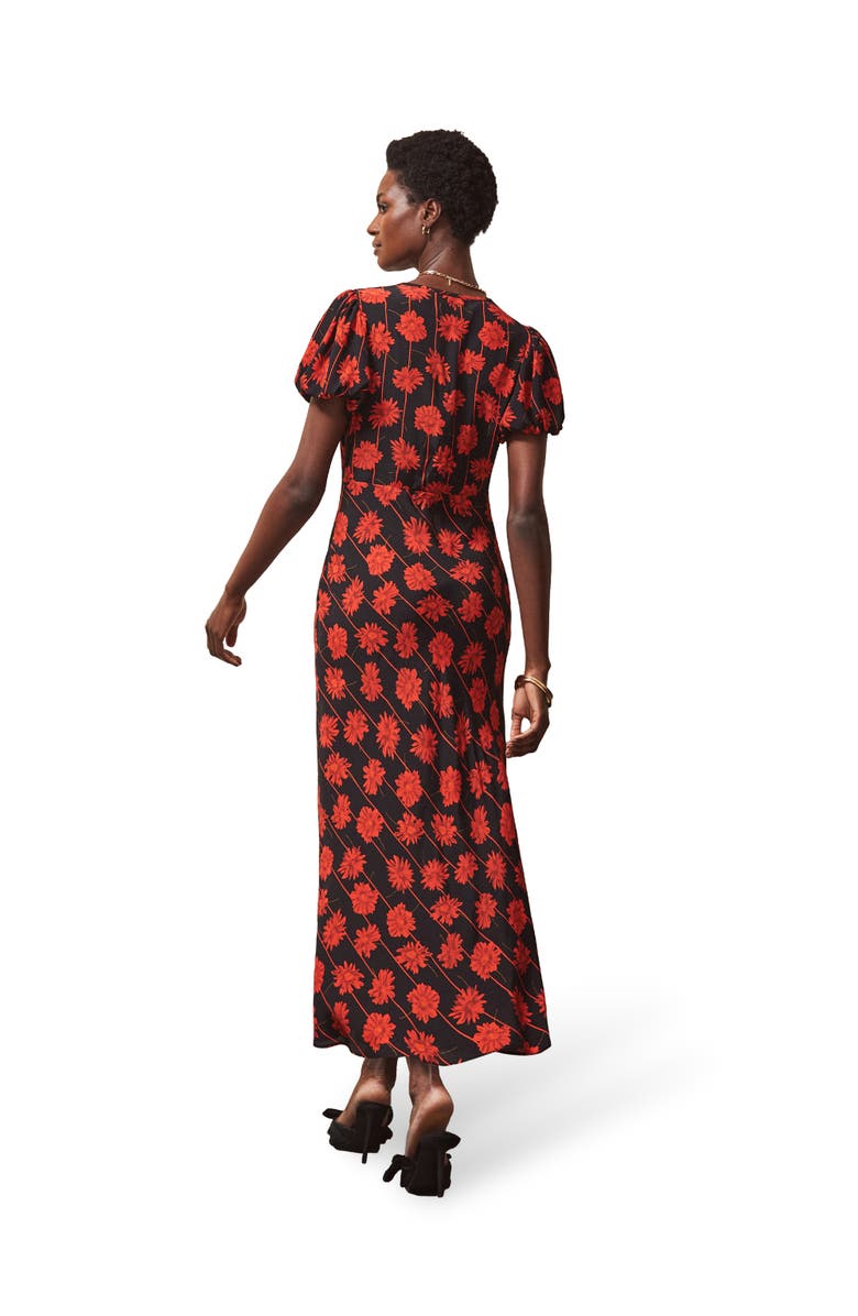 Ro&Zo Printed V-Neck Dress, Alternate, color, Red