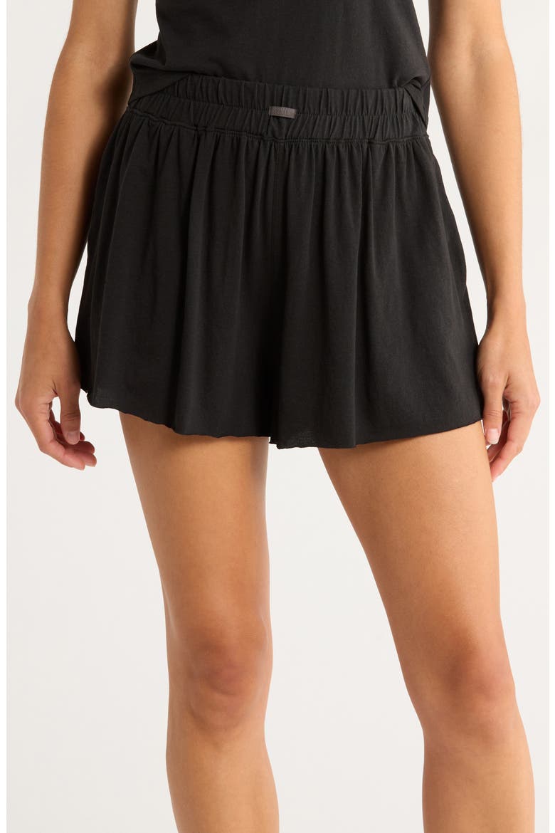 Organic Pima Cotton Sleep Shorts, Main, color, IMMERSED BLACK