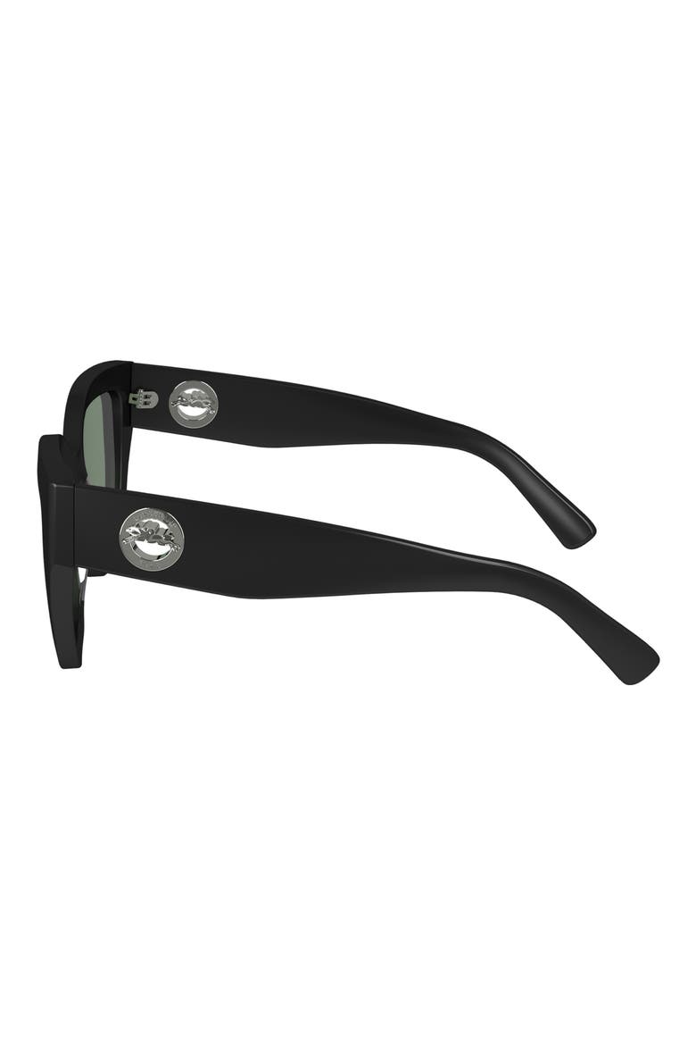 55mm Butterfly Sunglasses, Alternate, color, BLACK