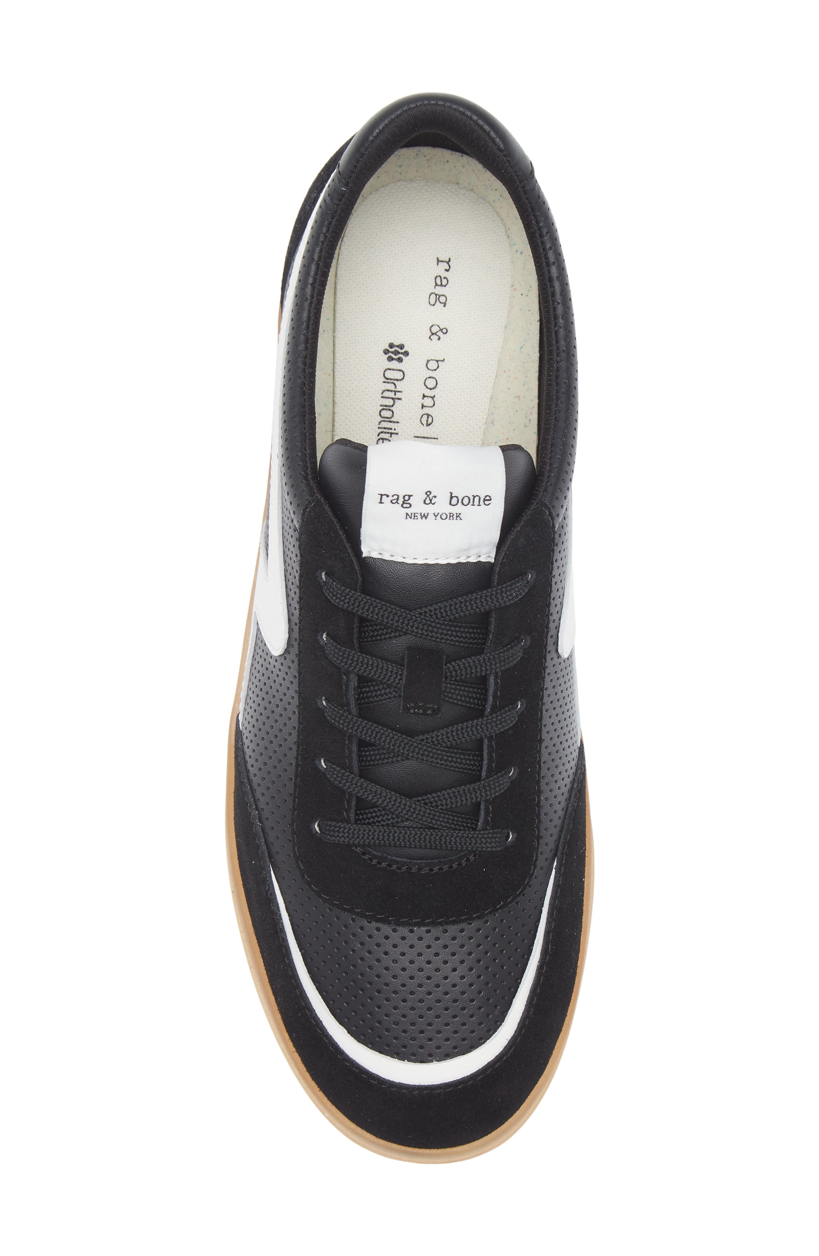rag & bone Retro 2.0 Sneaker, Alternate, color, Black