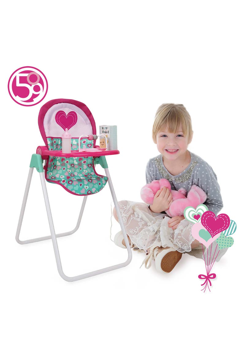 Foodie Doll Heart Highchair, Alternate, color, Multicolored