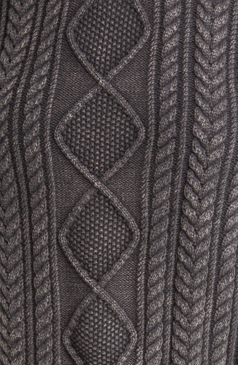 Faherty Sunwash Organic Cotton Cable Crewneck Sweater, Alternate, color,