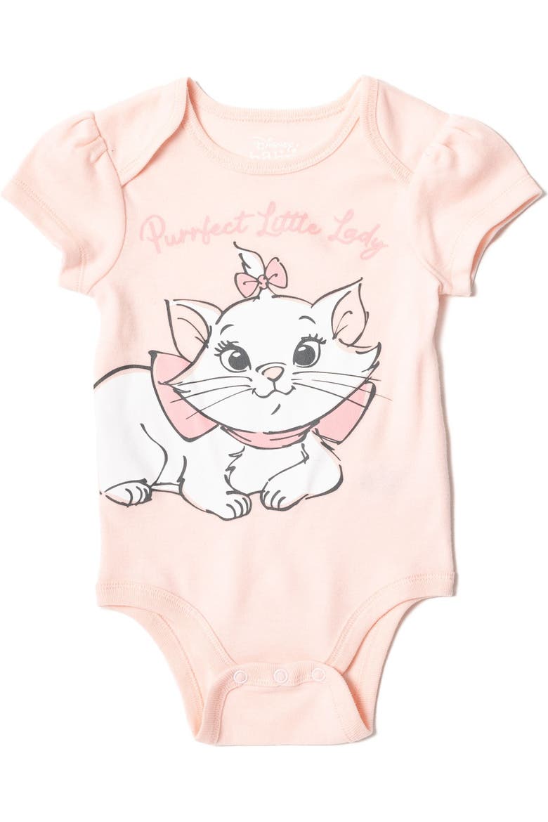 The Aristocats Marie Bodysuit and Pants Set, Alternate, color, Marie Pink Grey
