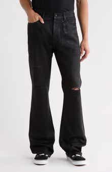 Ripped Foil Relaxed Fit Jeans