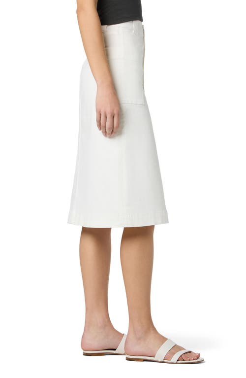 JOE'S JOE'S CARGO DENIM MIDI SKIRT