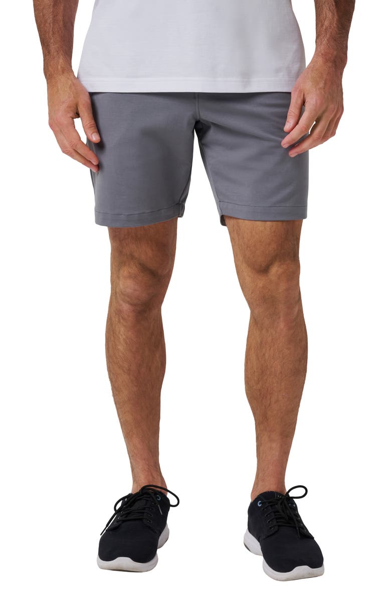 TravisMathew Stretchknit 8-Inch Shorts, Main, color, Quiet Shade