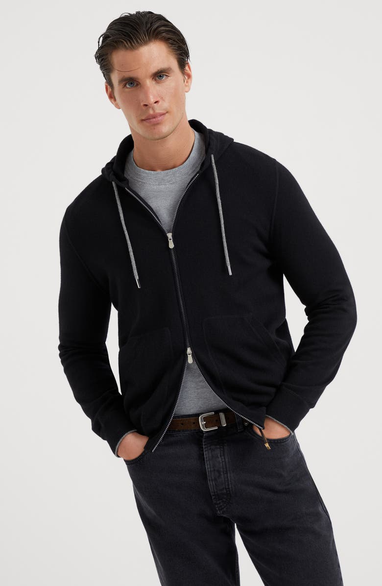 Brunello Cucinelli Sweatshirt-style cardigan, Alternate, color, 