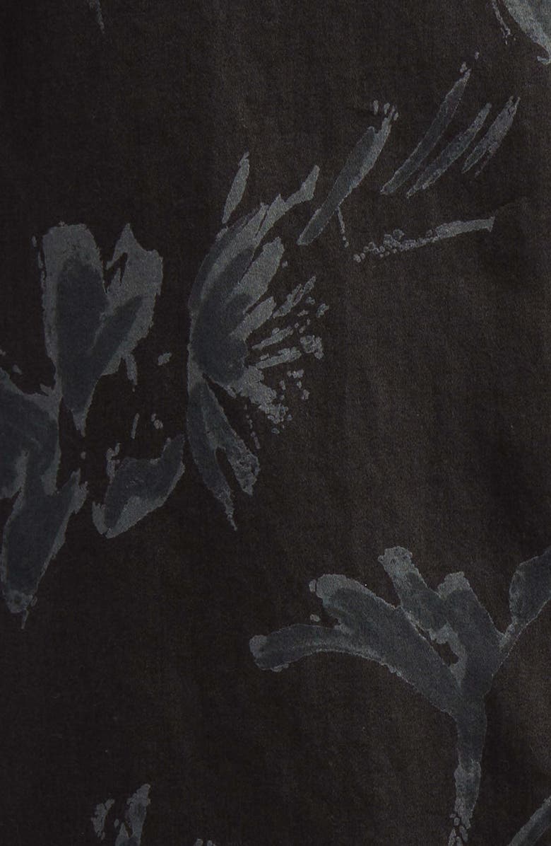 Officine Générale Eren Floral Short Sleeve Cotton Button-Up Shirt, Alternate, color, 