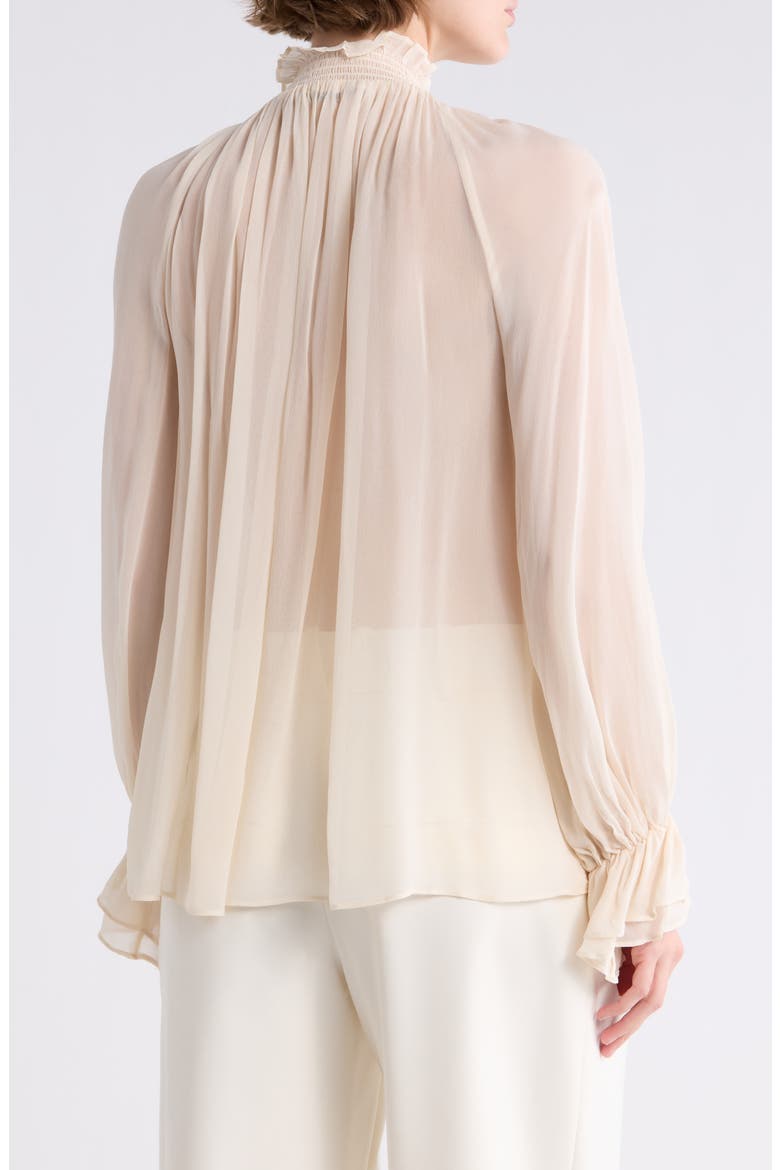 Josephine Tie Neck Top, Alternate, color, BISCOTTI