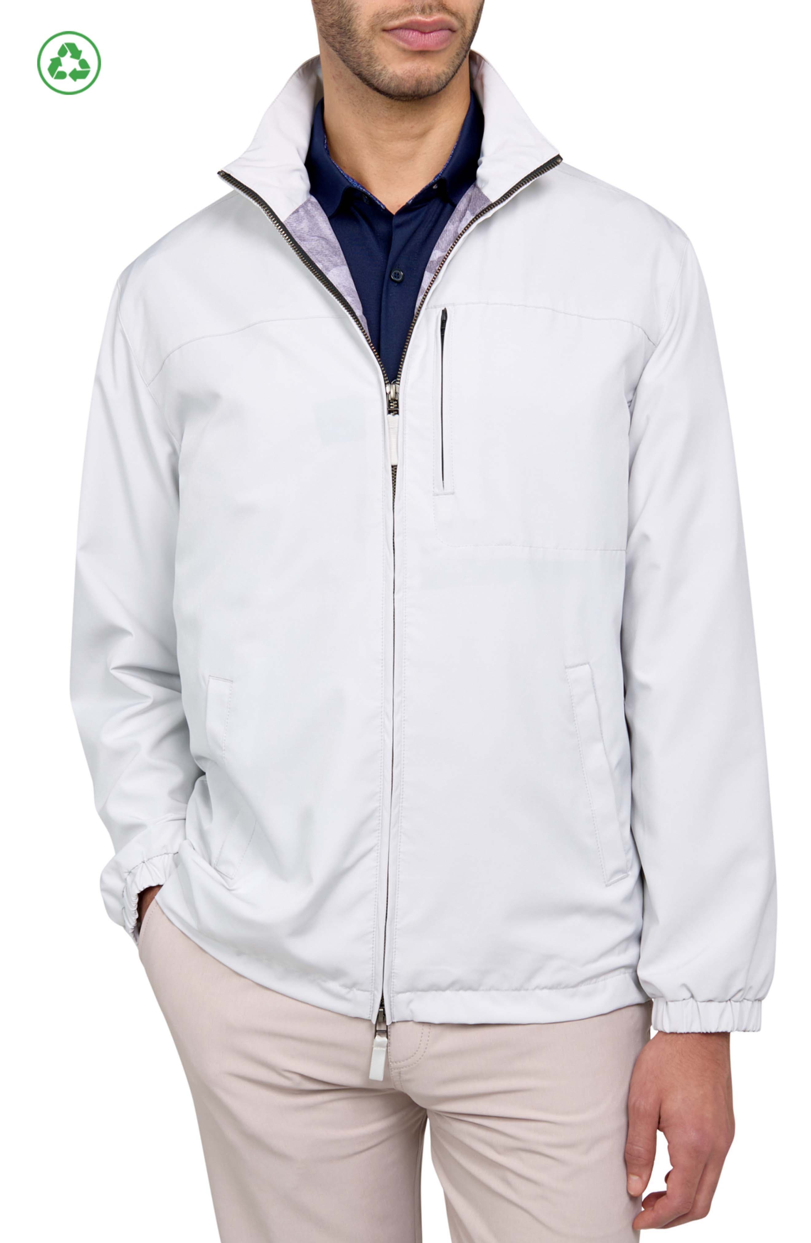 Regular Fit Solid Recycled Performance Golf Jacket - image 3