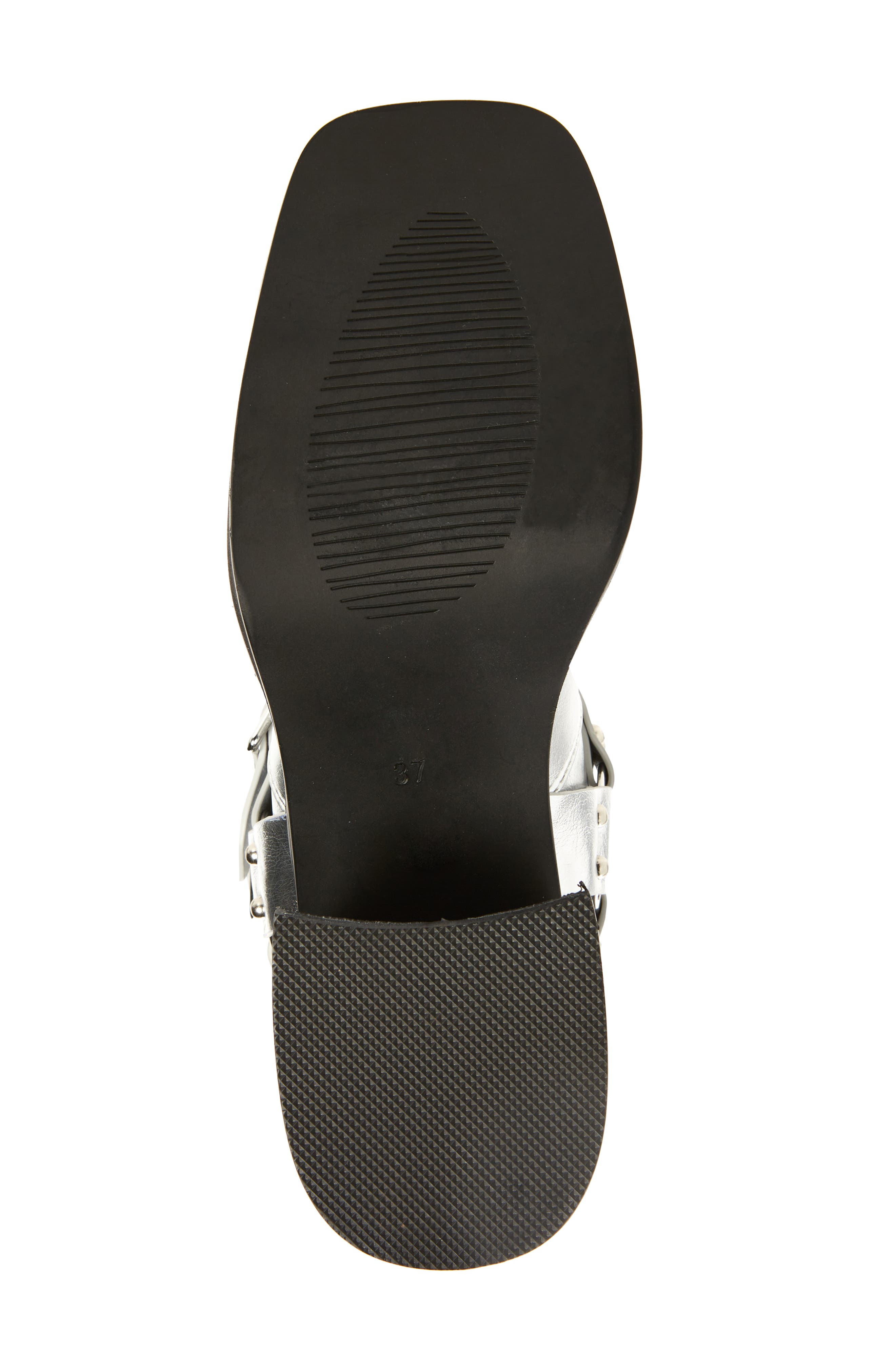 AZALEA WANG Bronson Moto Boot, Alternate, color, Silver