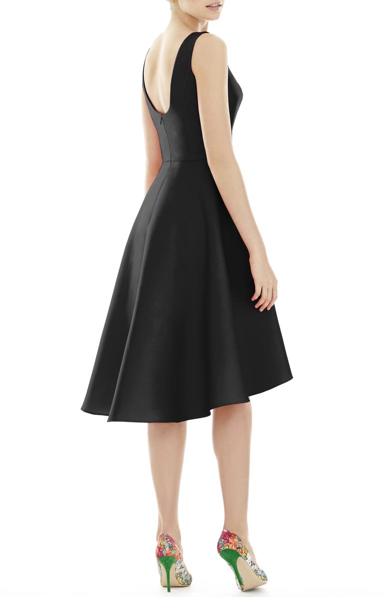 Alfred Sung High/Low Cocktail Dress, Alternate, color,