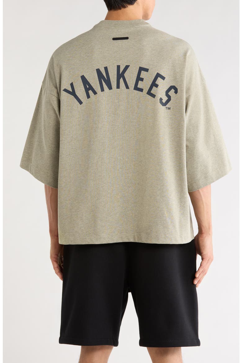 x MLB Yankees Cotton Graphic T-Shirt, Alternate, color, SEAL HEATHER