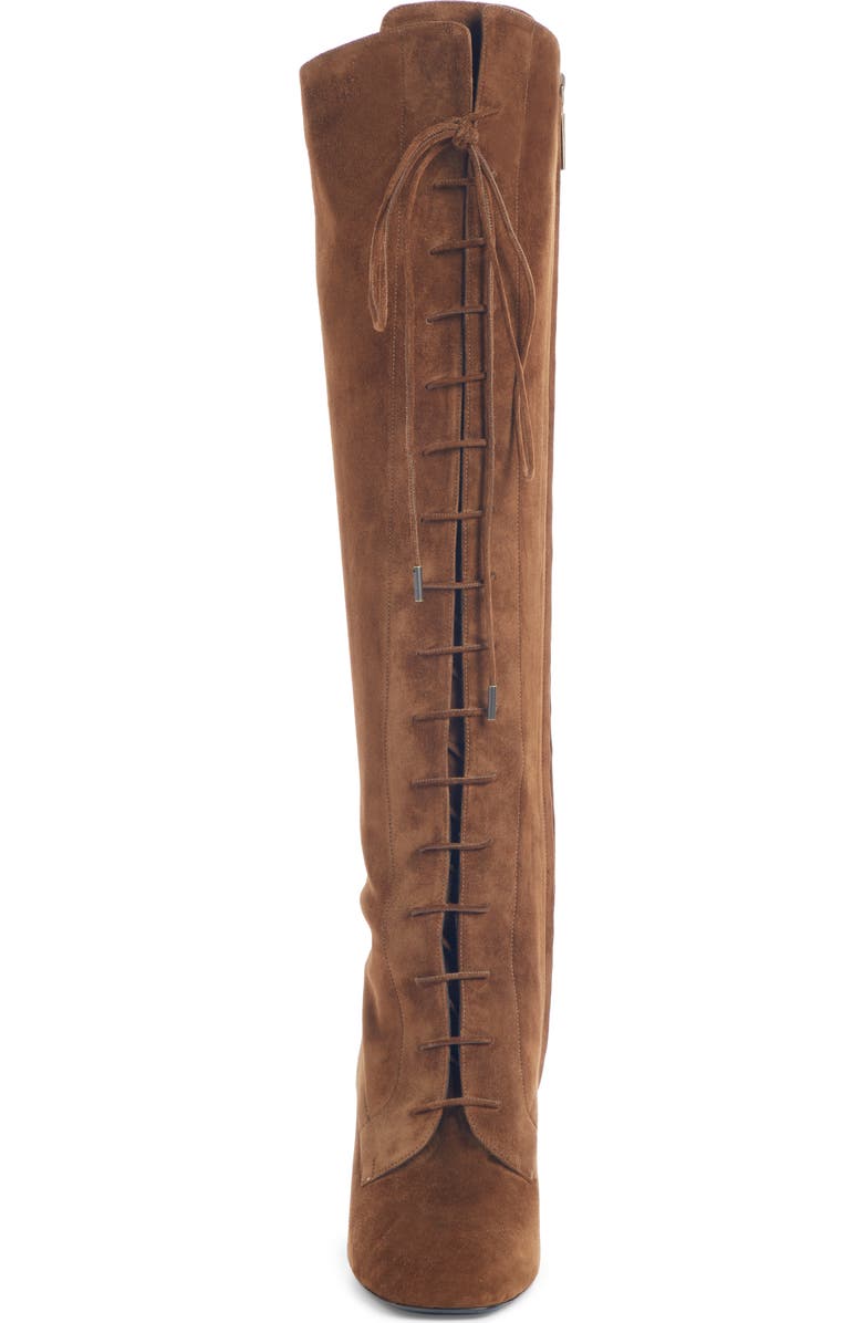 Saint Laurent Laura Over the Knee Lace-Up Boot, Alternate, color,