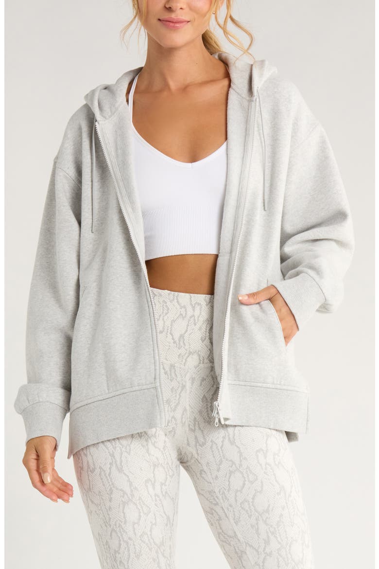 Ultracozy Cloud Fleece Full Zip Hoodie, Main, color, GREY LIGHT HEATHER