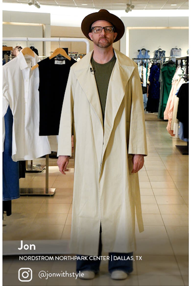 Water Repellent Cotton Trench Coat video