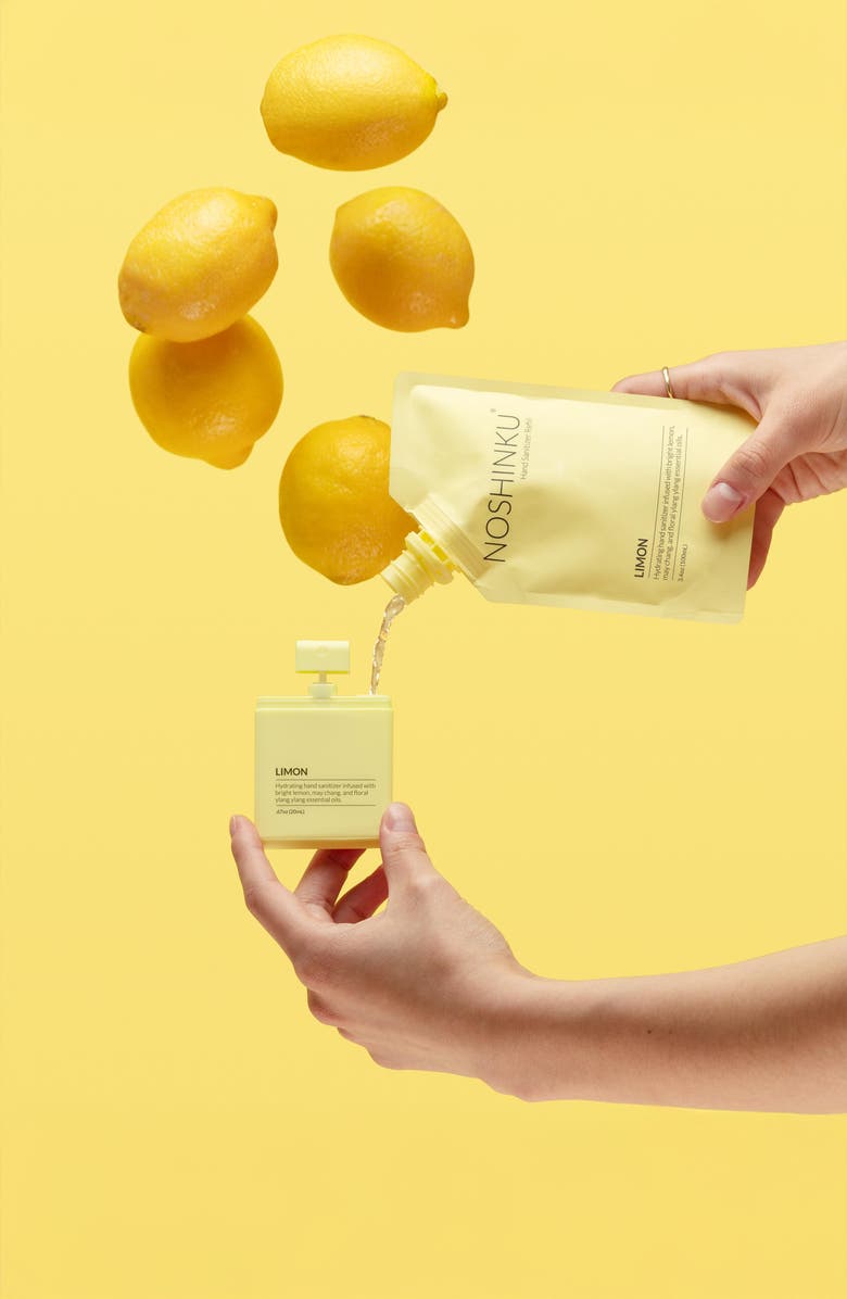 NOSHINKU Refillable Limon Hydrating Hand Sanitizer Spray, Alternate, color, Limon