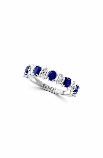 Sapphire & Diamond Band Ring