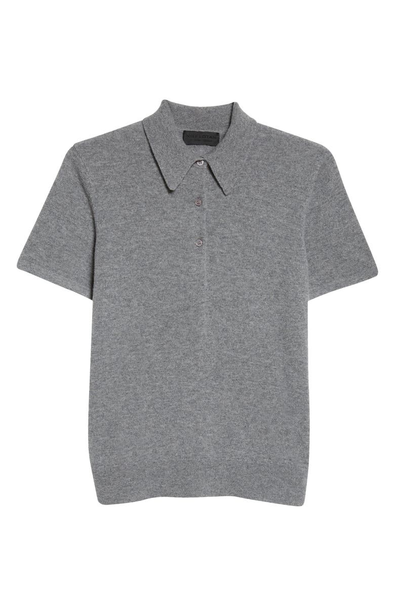 Nili Lotan Milos Cashmere Polo Sweater, Alternate, color, 