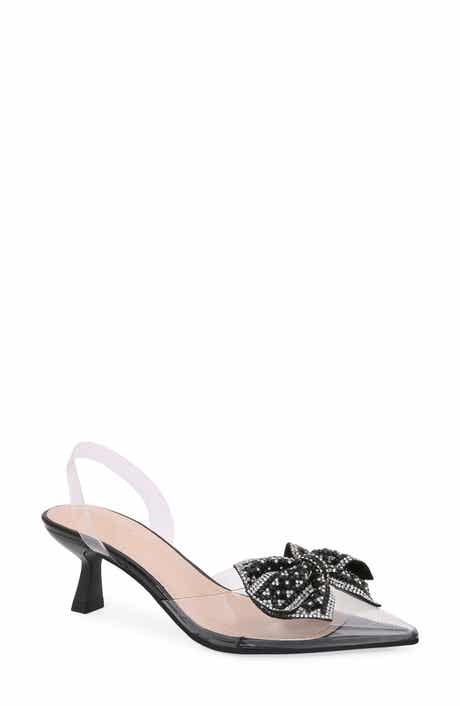 BERNESS Ninetta Clear Kitten Heel Pump
