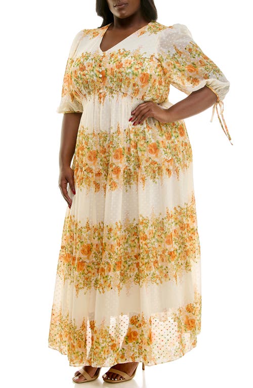 TAYLOR DRESSES TAYLOR DRESSES FLORAL TIERED MAXI DRESS 
