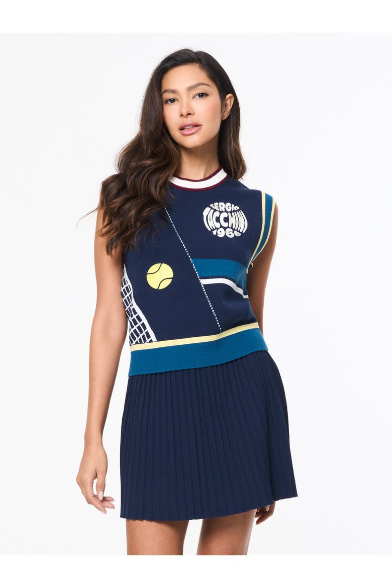 Nota Knit Vest, Alternate, color, MARITIME BLUE