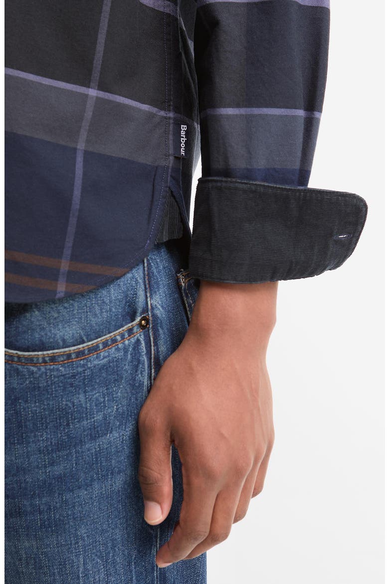 Dunoon Tartan Cotton Button Down Shirt, Alternate, color, MIDNIGHT LOCH