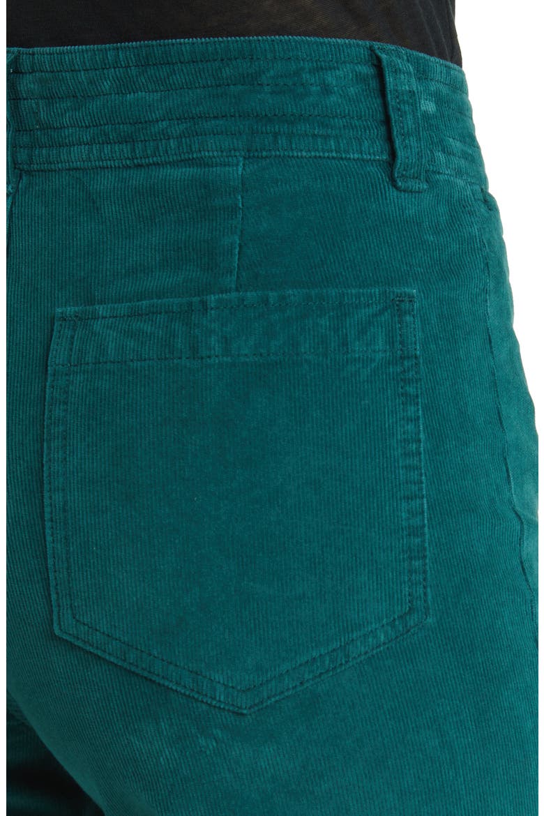 Corduroy Wide Leg Pants, Alternate, color, SEA MOSS
